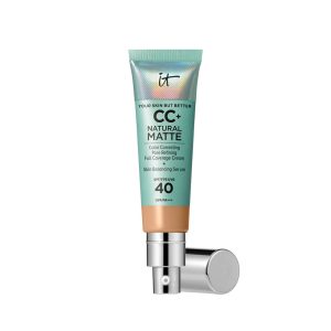 IT COSMETICS : CC+ NATURAL MATTE base de maquillaje en crema SPF40 #Neutral tan 32 ml