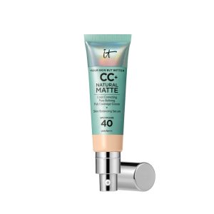 IT COSMETICS : CC+ NATURAL MATTE base de maquillaje en crema SPF40 #Fair 32 ml