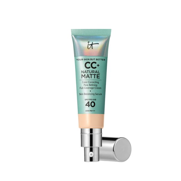 IT COSMETICS : CC+ NATURAL MATTE base de maquillaje en crema SPF40 #Fair 32 ml