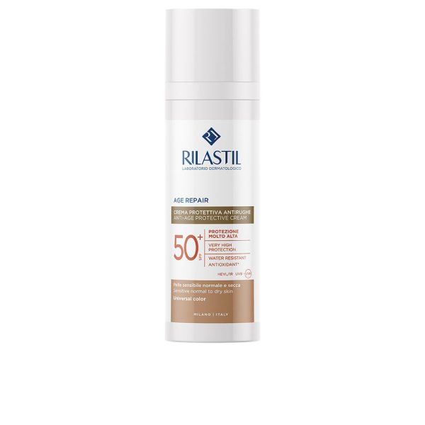 RILASTIL : SUN SYSTEM AGE REPAIR COLOR fotoprotector antiedad con color SPF50+ 50 ml