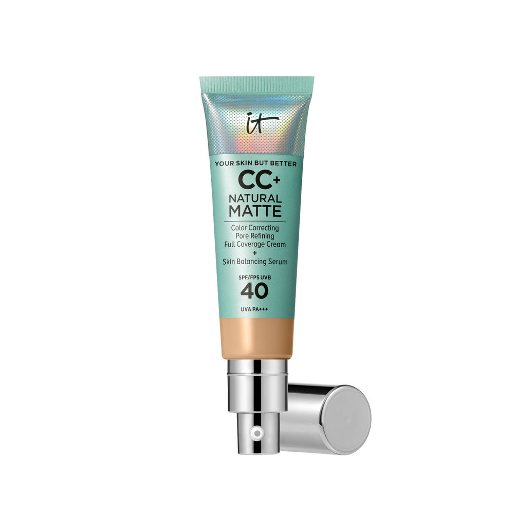 IT COSMETICS : CC+ NATURAL MATTE base de maquillaje en crema SPF40 #Medium tan 32 ml