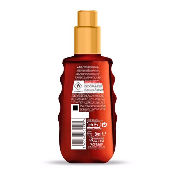 GARNIER : ACEITE PROTECTOR dorado sublime SPF30 spray 150 ml