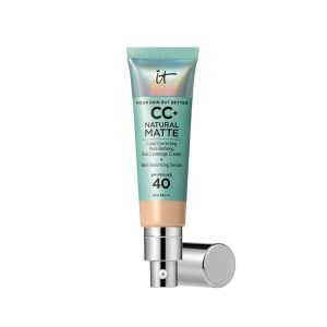 IT COSMETICS : CC+ NATURAL MATTE base de maquillaje en crema SPF40 #Light 32 ml
