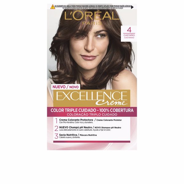 L'ORÉAL PARIS : EXCELLENCE Creme dye #4-brown 192 ml