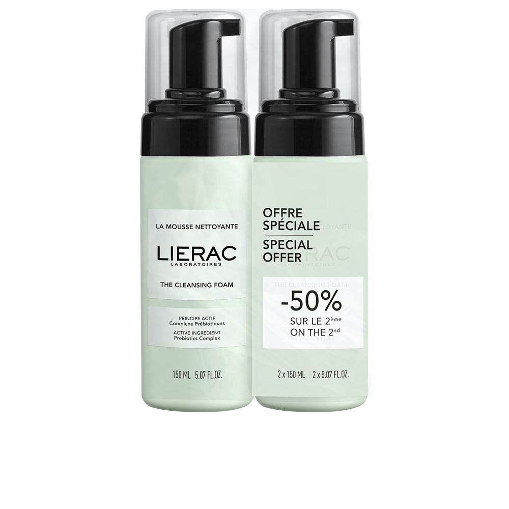 LIERAC : MAKEUP REMOVER cleansing foam pack 2 x 150 ml