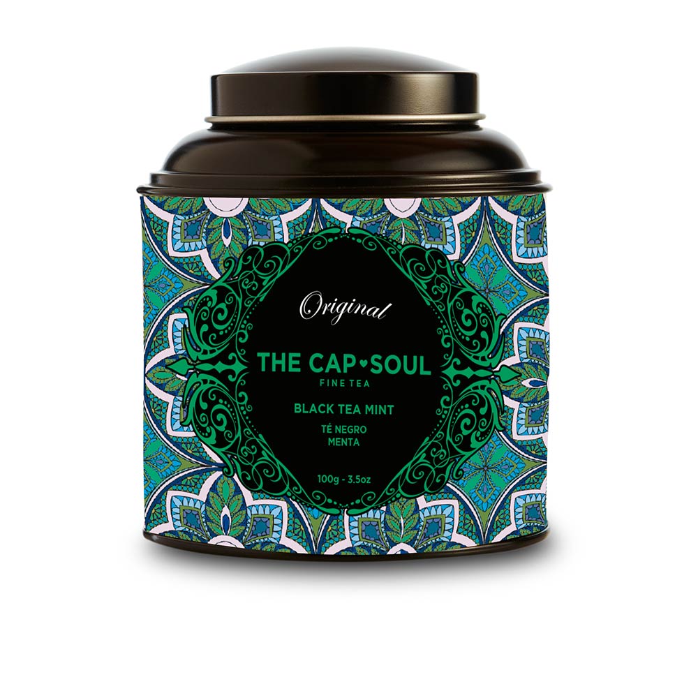 THE CAPSOUL : TÉ GRANEL negro menta 100 gr