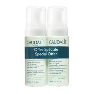 CAUDALIE : VINOCLEAN cleansing foam pack 2 x 150 ml