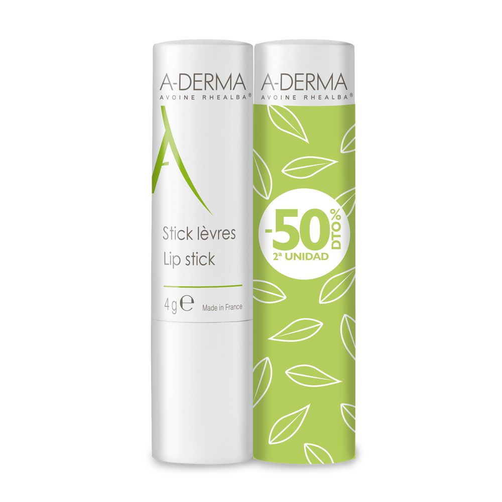 A-DERMA : Lip stick pack 2 x 4 gr