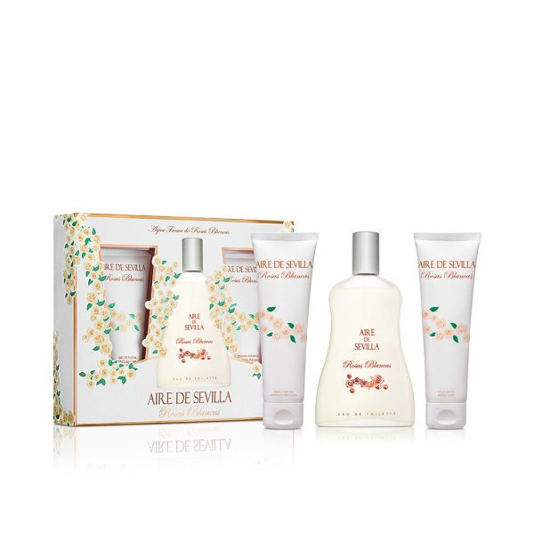 AIRE SEVILLA : SEVILLE AIR WHITE ROSES CASE 3 pcs