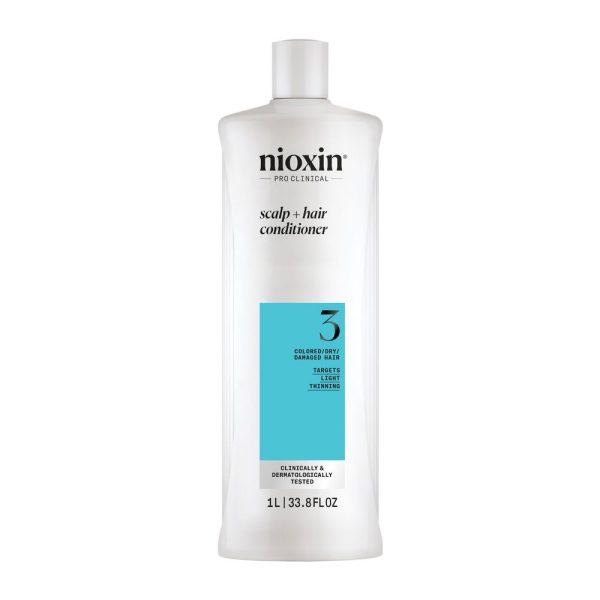 NIOXIN : SYSTEM 3 - Conditioner - Dyed and Damaged Hair with Mild Weakening 1000 ml