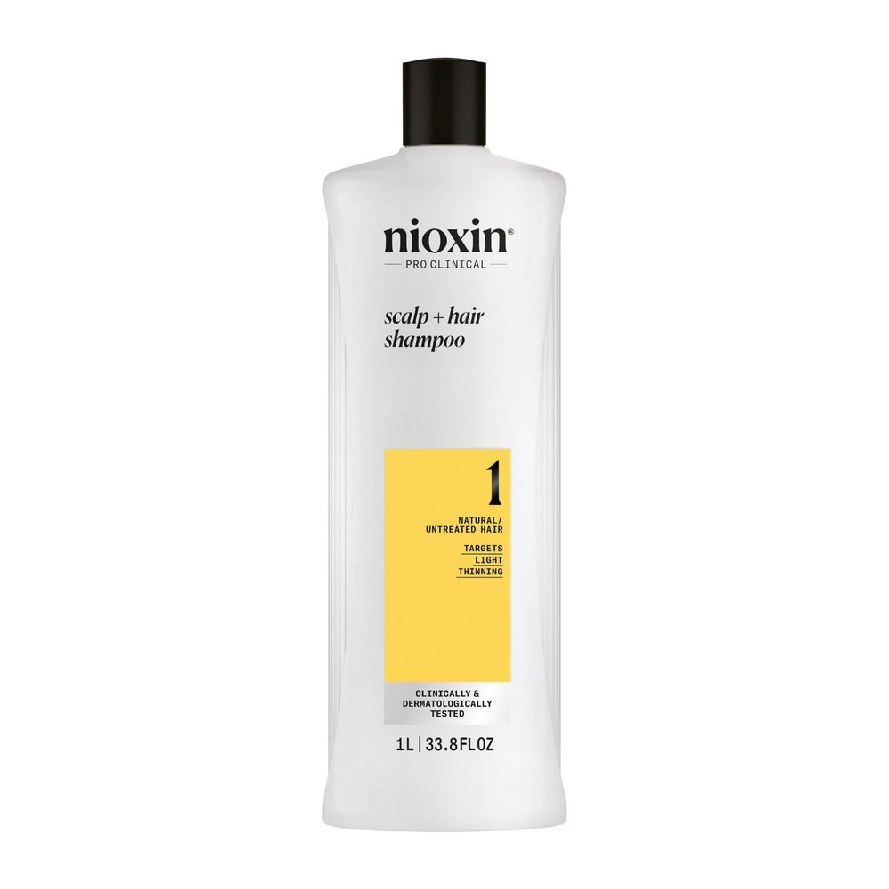 NIOXIN : SYSTEM 1 - Shampoo - Natural Hair with Mild Weakening 1000 ml