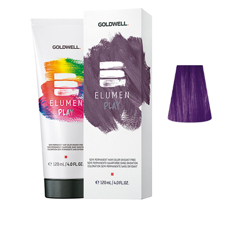GOLDWELL : ELUMEN PLAY semi permanent hair color oxidant-free #violet 120 ml