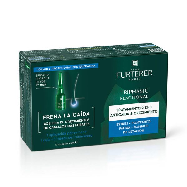 RENE FURTERER : TRIPHASIC REACCIONAL anti-hair loss ritual ampoules 12 x 5 ml