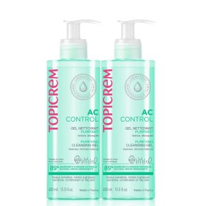 TOPICREM : AC purifying cleansing gel pack 2 x 400 ml