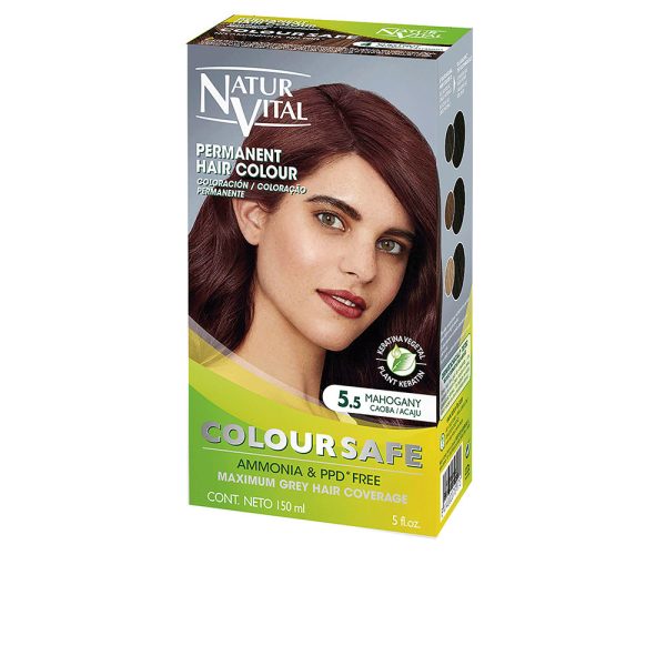 NATUR VITAL : COLOURSAFE tinte permanente #5.5-caoba
