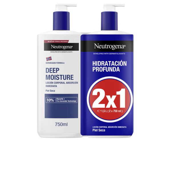 NEUTROGENA : DEEP HYDRATION dry skin lotion pack 2 x 750 ml