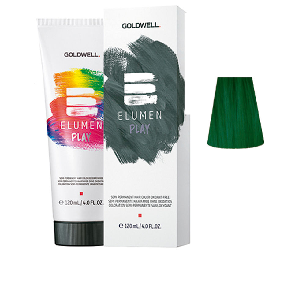 GOLDWELL : ELUMEN PLAY semi permanent hair color oxidant-free #green 120 ml