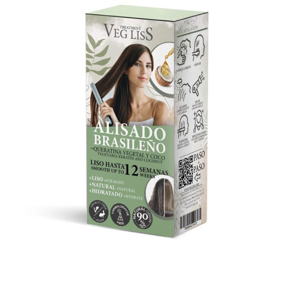 VEG LISS :  VEG LISS Brazilian straightening with vegetable keratin and coconut 2 u