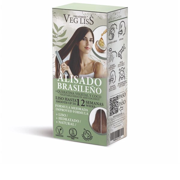 VEG LISS :  VEG LISS Brazilian straightening with vegetable keratin and coconut 2 u