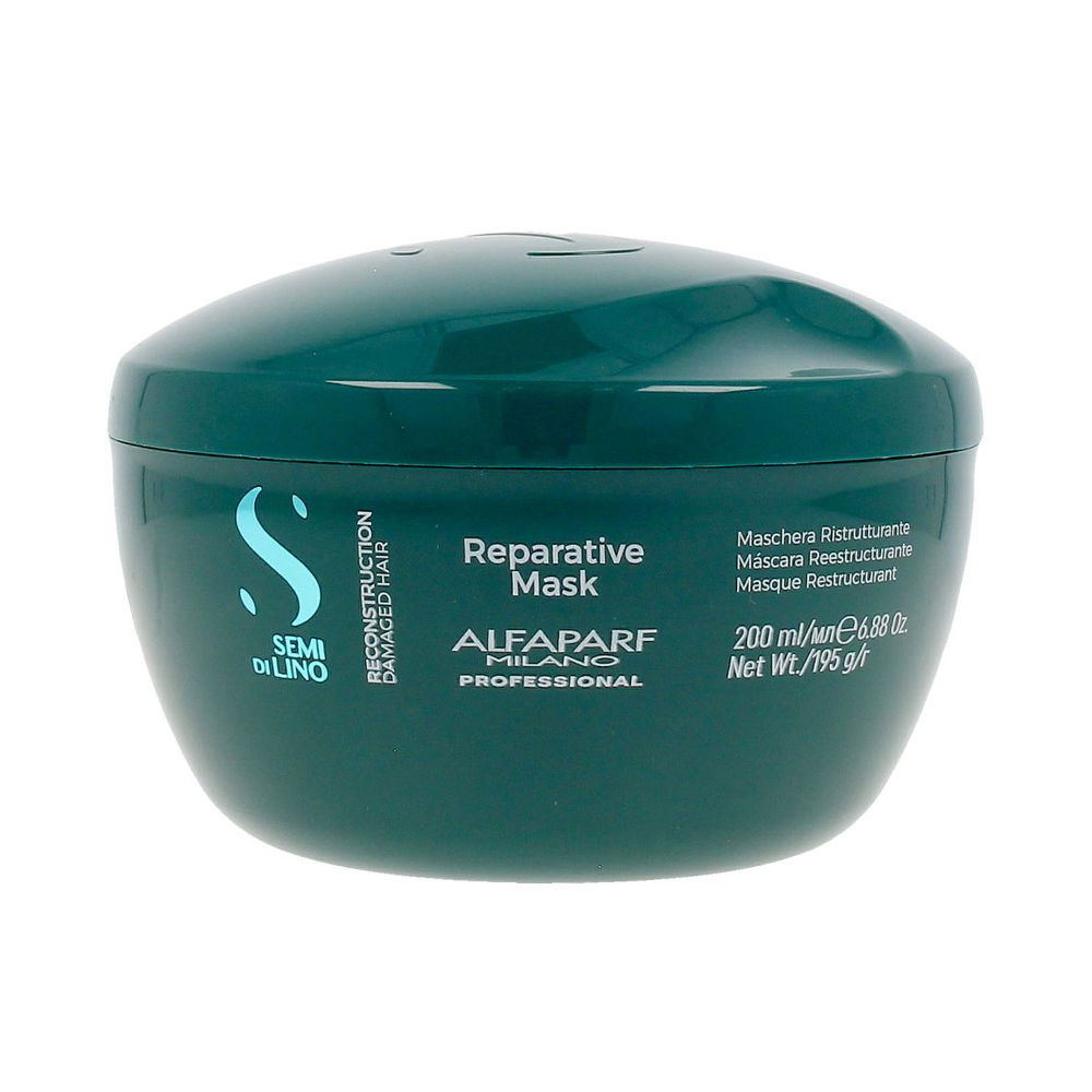 ALFAPARF MILANO : SEMI DI LINO RECONSTRUCTION restructuring mask 200 ml