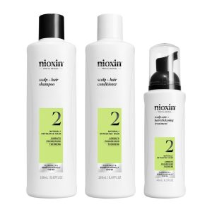NIOXIN : SYSTEM 2 - Kit - Treatment for Natural Hair with Advanced Thinning 3 units