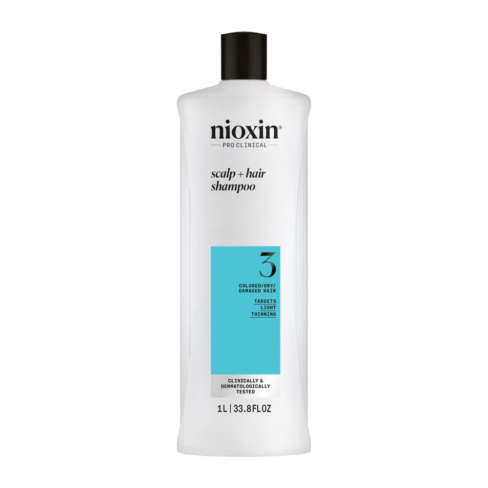 NIOXIN : SYSTEM 3 - Shampoo - Dyed and Damaged Hair with Mild Weakening 1000 ml