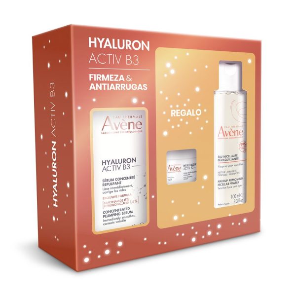 AVÈNE : HYALURON ACTIV B3 SERUM + MICELLAR + CREAM CASE 3 pcs
