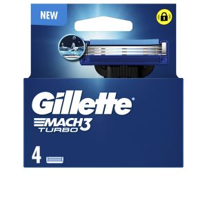 GILLETTE : MACH 3 TURBO charger 4 spare parts