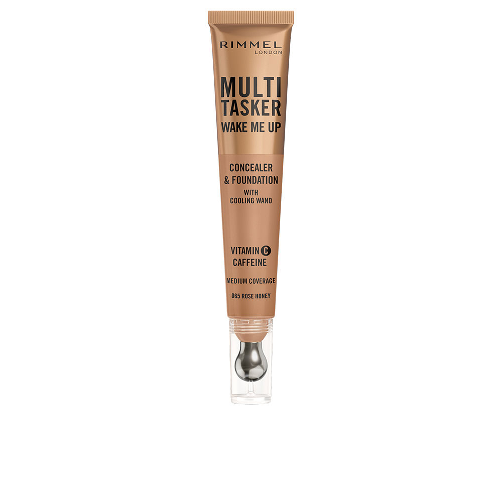 RIMMEL LONDON : MULTITASKER WAKE ME UP concealer and foundation #Rose Honey 20 ml