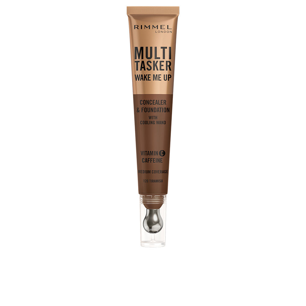 RIMMEL LONDON : MULTITASKER WAKE ME UP concealer and foundation #Tiramisu 20 ml