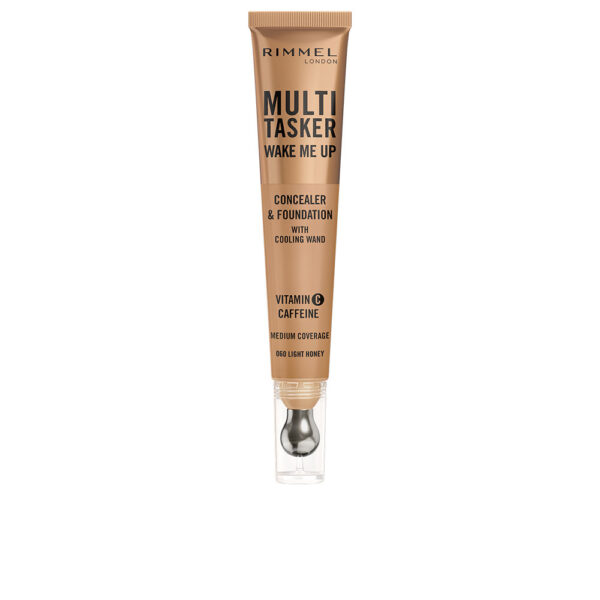 RIMMEL LONDON : MULTITASKER WAKE ME UP concealer and foundation #Light Honey 20 ml