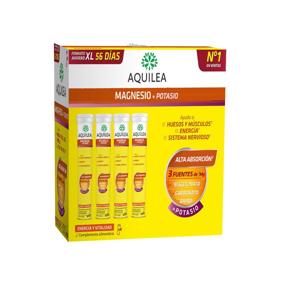 AQUILEA : MAGNESIUM+POTASSIUM effervescent tablets 56 u