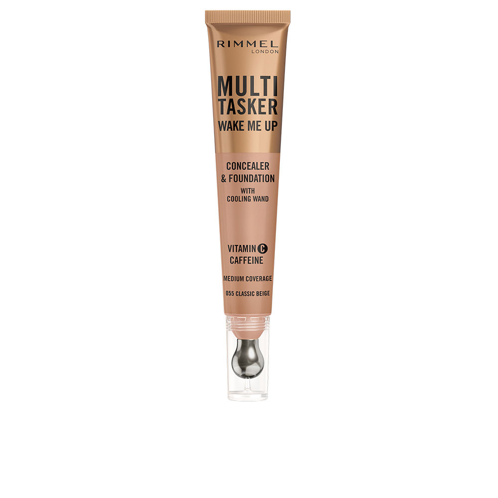 RIMMEL LONDON : MULTITASKER WAKE ME UP concealer and foundation #Classic Beige 20 ml