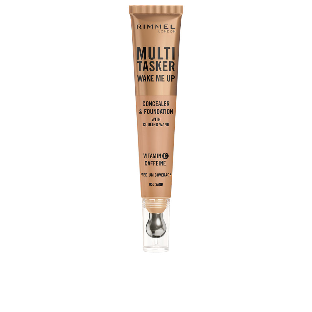 RIMMEL LONDON : MULTITASKER WAKE ME UP concealer and foundation #Sand 20 ml