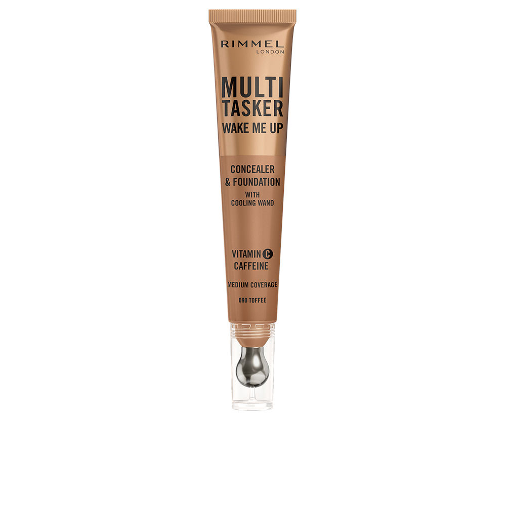 RIMMEL LONDON : MULTITASKER WAKE ME UP concealer and foundation #Toffee 20 ml