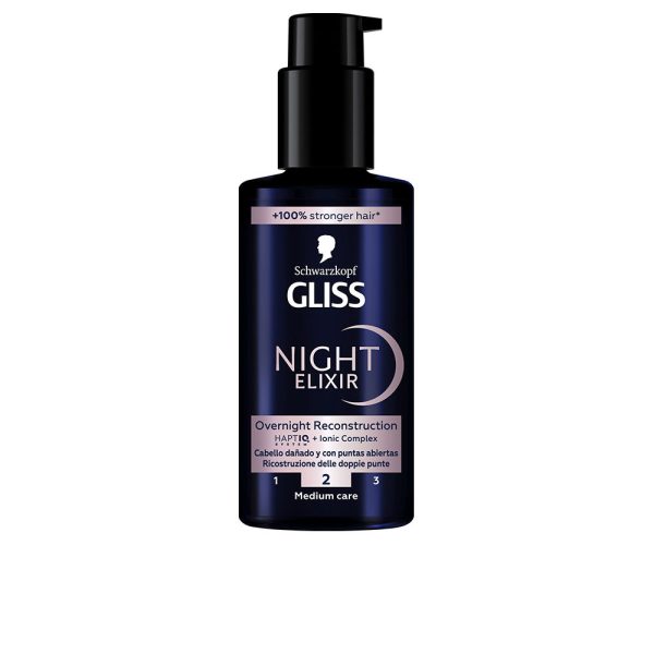SCHWARZKOPF MASS MARKET : GLISS NIGHT ELIXIR split ends serum 100 ml