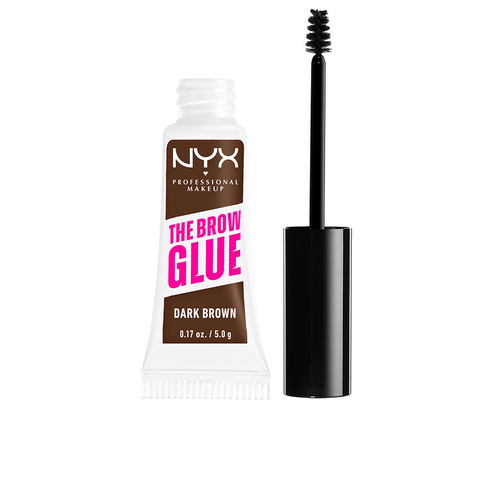 NYX PROFESSIONAL MAKE UP : THE BROW GLUE eyebrow gel #dark brown 5 gr