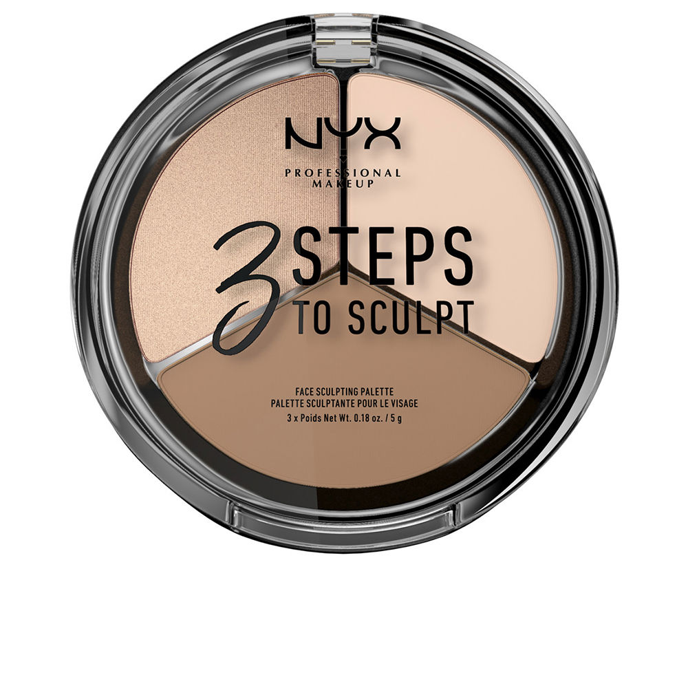 NYX PROFESSIONAL MAKE UP : 3 STEPS TO SCULPT face sculpting palette #fair 5 gr