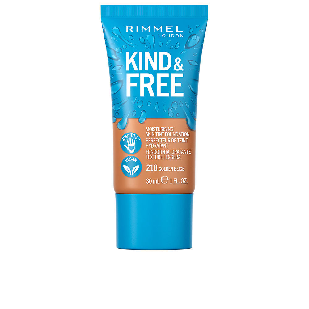 RIMMEL LONDON : KIND & FREE skin tint foundation #210-golden beige