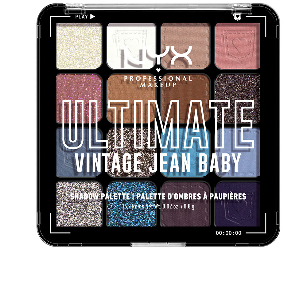NYX PROFESSIONAL MAKE UP : ULTIMATE VINTAGE JEAN BABY eyeshadow palette 16 x 0.8 gr