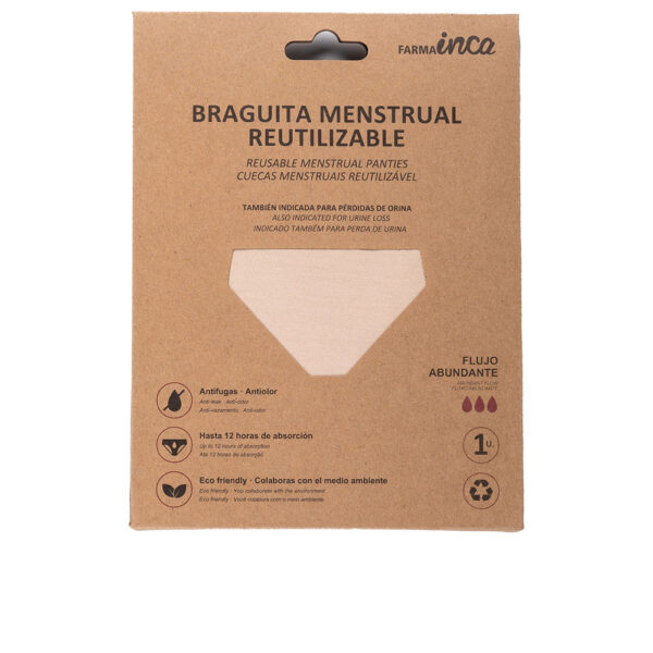 INCA : MENSTRUAL PANTIES super absorption #nude size XL 1 unit