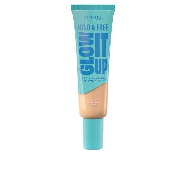 RIMMEL LONDON : KIND & FREE GLOW IT UP liquid foundation #010-Rose Ivory 30 ml
