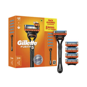 GILLETTE : FUSION 5 machine + 5 spare parts
