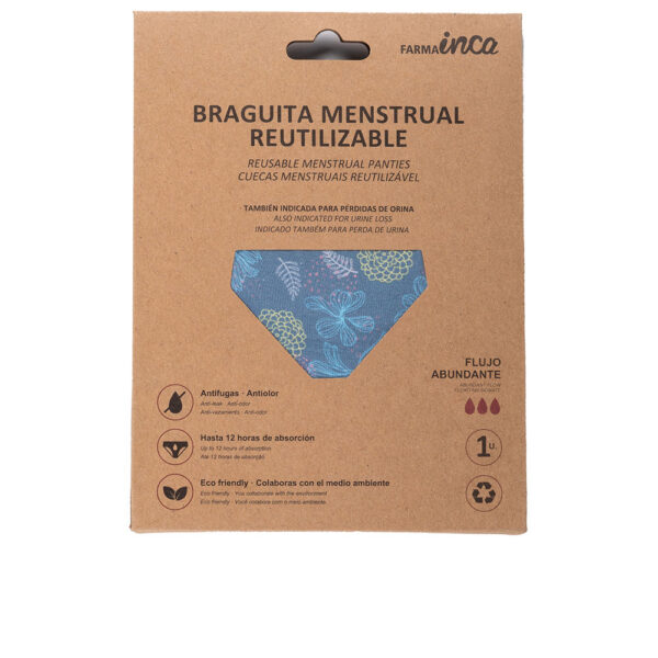 INCA : MENSTRUAL PANTIES super absorption #blue size XL 1 unit