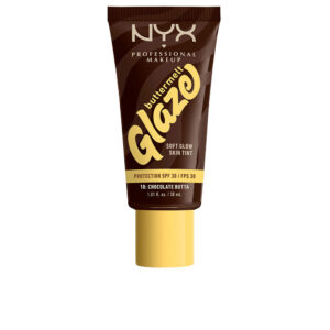 NYX PROFESSIONAL MAKE UP : BUTTERMELT GLAZE sunscreen tint + SPF30 #10-Chocolate Butta 30 ml