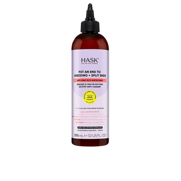 HASK : TEXTURE anti-hair loss solution with rice water 355 ml