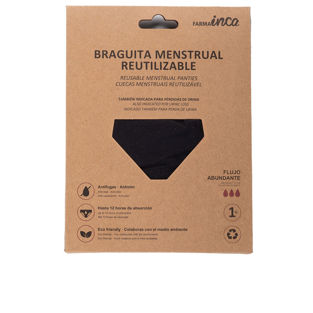 INCA : MENSTRUAL PANTIES super absorption #black size XXL 1 unit