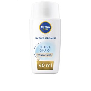 NIVEA : DAILY SUN FLUID facial protection SPF50+ #light tone 40 ml