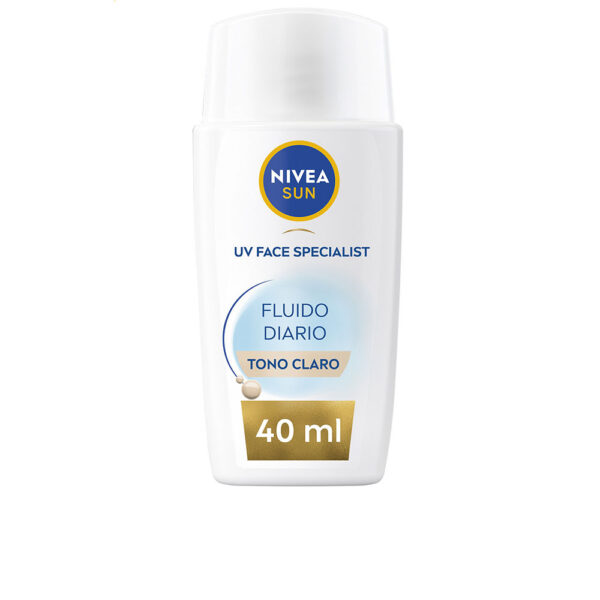 NIVEA : DAILY SUN FLUID facial protection SPF50+ #light tone 40 ml