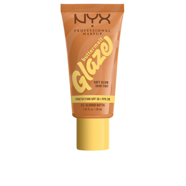 NYX PROFESSIONAL MAKE UP : BUTTERMELT GLAZE sunscreen tint + SPF30 #04-Almond Butta 30 ml